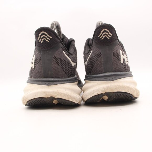 Hoka One One Clifton 9 Women's Size 7.5 B Black White Running Shoes 1127896 BWHT - Picture 5 of 9